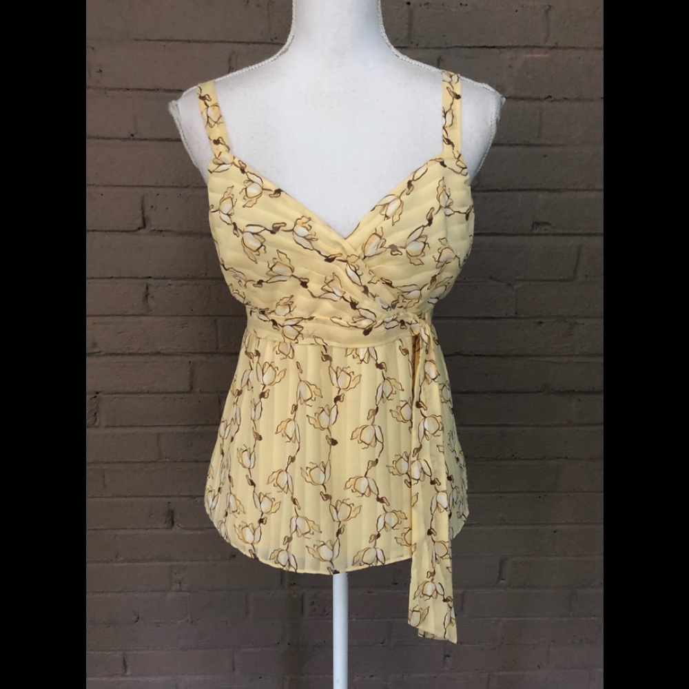 LOFT  Floral Print  Sleeveless Top 12 P